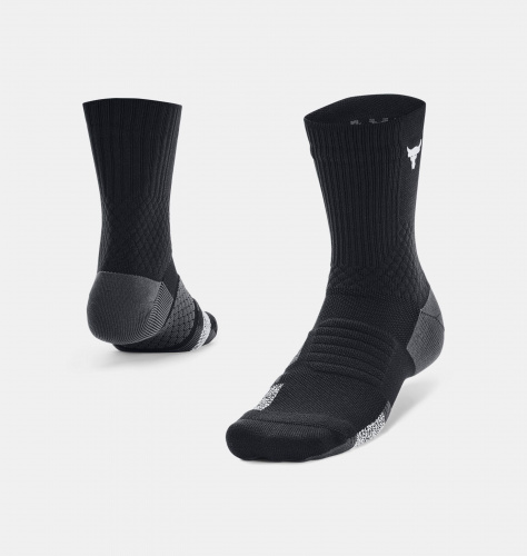 Accessories - Under Armour Project Rock ArmourDry Playmaker Mid-Crew Socks | Fitness 